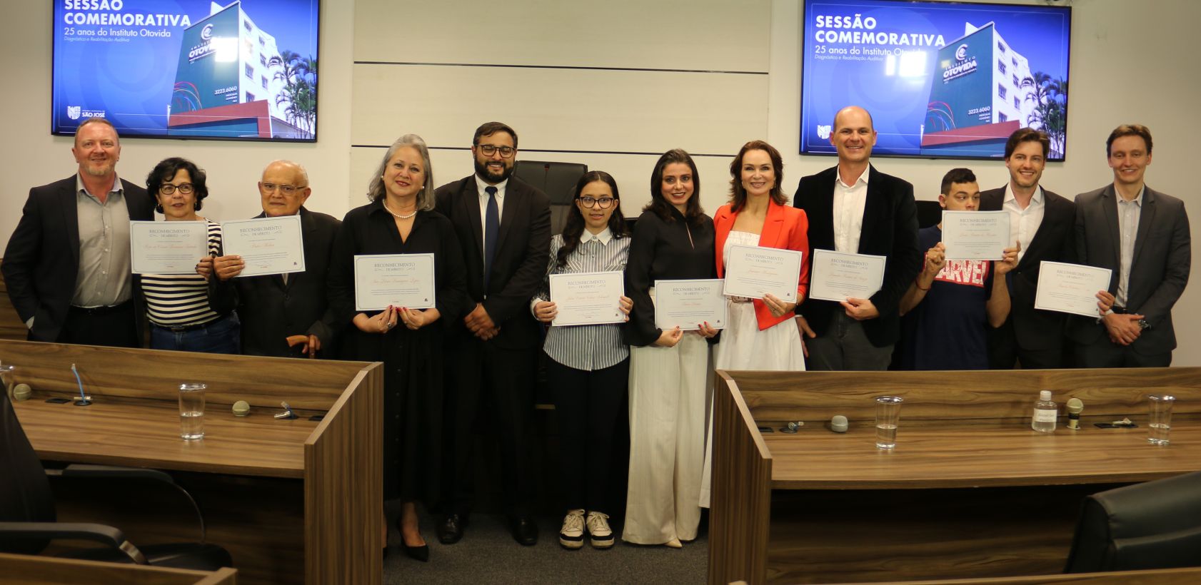 Instituto Otovida é homenageado pelos 25 anos na Câmara de Vereadores de São José